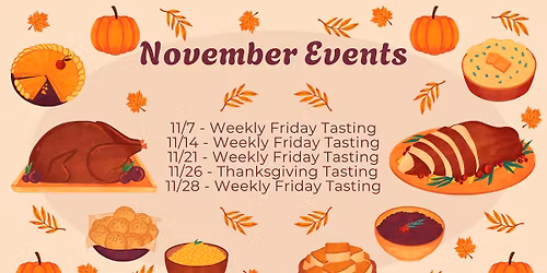 November Tasting Events
