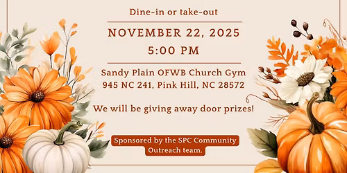 Hope and Harvest Thanksgiving Feast