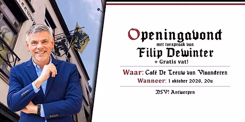 Openingsavond | NSV! Antwerpen