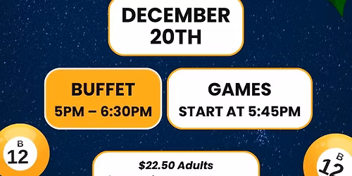 Christmas Bingo Night Member Event