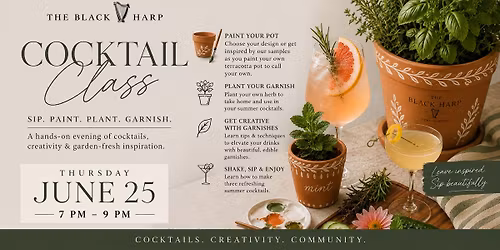 Summer Mix, Paint & Plant Class