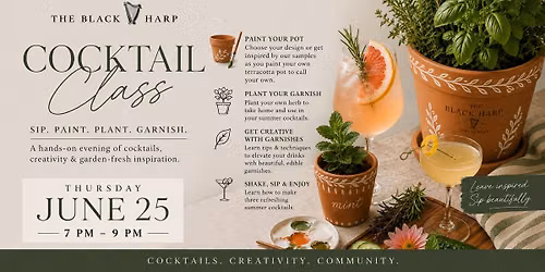 Summer Mix, Paint & Plant Class