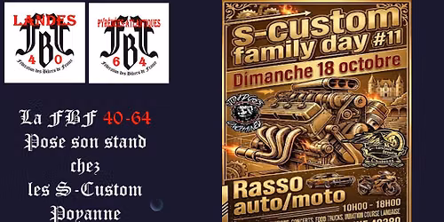 FBF40 - Pose son stand \u00e0 la 11\u00e8me \u00e9dition S-Custom Family Day