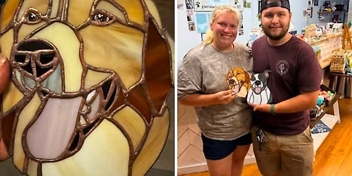 STAINED GLASS SOLDER ONLY PET PORTRAIT WORKSHOP