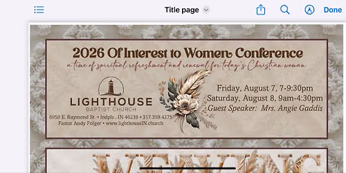 Womens Conference 2026