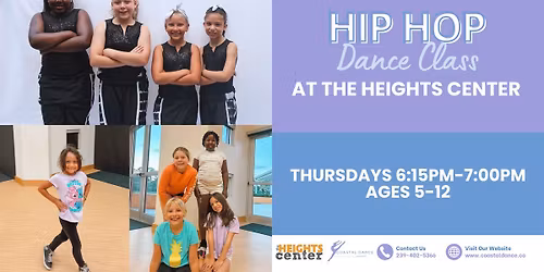 Hip Hop Dance Class at the Heights Center | Ages 5-12 | Fort Myers