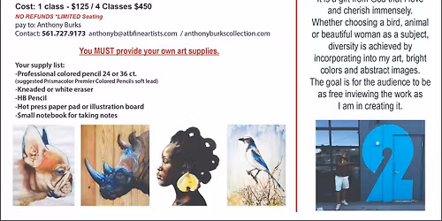 Colored Pencil Workshop with Anthony Burks