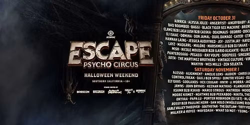 Escape Psycho Circus - Halloween 2025 - Insomniac