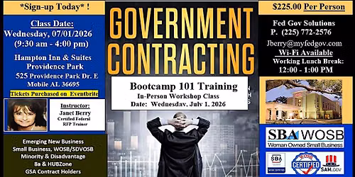 Bootcamp101 - Government Contracting Training Class