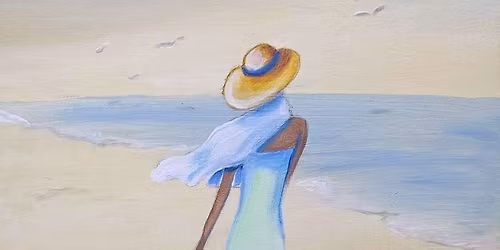 \ud83c\udfa8\ud83d\udd6f\ufe0f Paint and Sip: Mother\u2019s Day At the Beach \ud83c\udf0a\ud83d\udc90