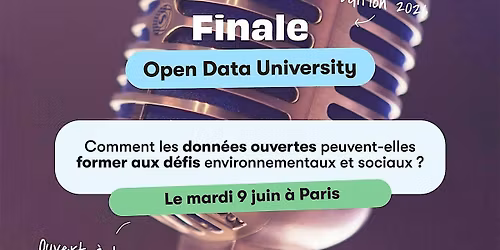 Finale de l'Open Data University 2025-2026
