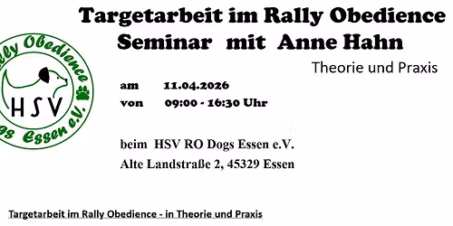 Targetarbeit im Rally Obedience - Theorie und Praxis