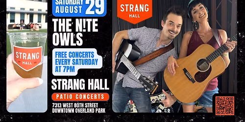 FREE Concert: Danny McGaw on SAT, AUG 29 at 7PM at Strang Hall in Overland Park