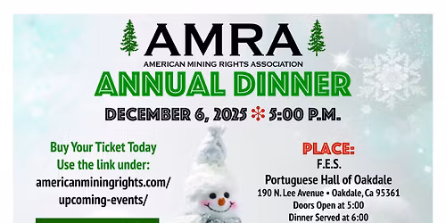 2025 AMRA Annual Fundraising Dinner