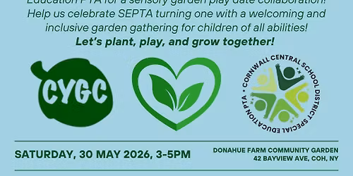 Sensory Garden Play Date (CYGC & CCSD SEPTA)