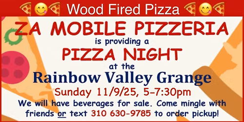 Pizza Night provided by ZA Mobile Pizzeria!