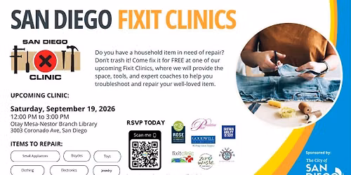San Diego Fixit Clinic at Otay Mesa-Nestor Branch Library