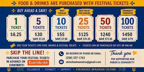 NanaimoUkrFest 2026 \u2013 Festival Food & Drink Tickets
