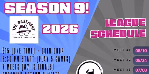 TOLEDO PINBALL LEAGUE - SEASON 9!