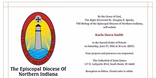 Ordination of the Rev. Karla Smith to the Sacred Order of Priests