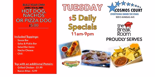 Tuesday $5 Daily Specials