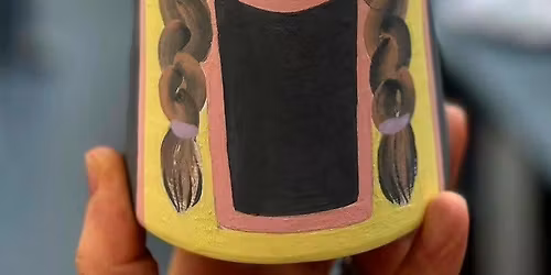 NOVEMBER - FRIDA Kahlo inspired Vase at The Potters Hand