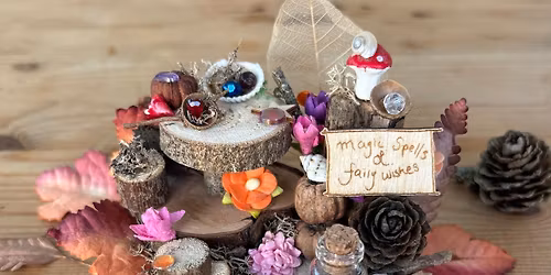 Halloween Fairy Garden Workshop with little cat 