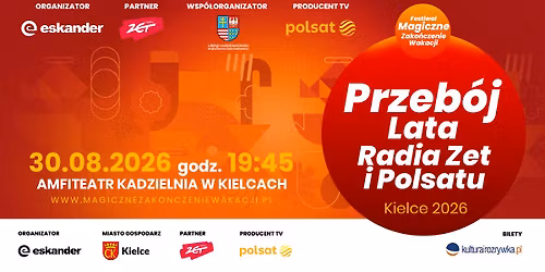 30.08.2026 Kielce \u2022 Przeb\u00f3j Lata Radia ZET i Polsatu Kielce 2026 - rejestracja TV POLSAT