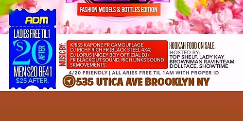 Spring bling Fling  Fashions, Models, & Bottles Affair"