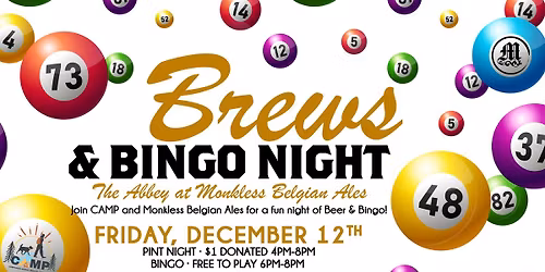 Bingo Night @ The Abbey at Monkless Belgian Ales
