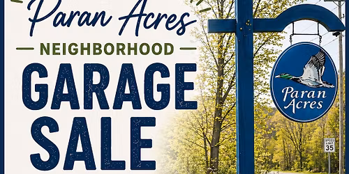 Paran Acres Neighborhood Garage Sale