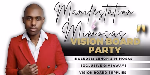 Manifesting & mimosas vision board party