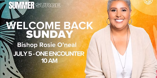 Welcome Back Sunday with Bishop Rosie 
