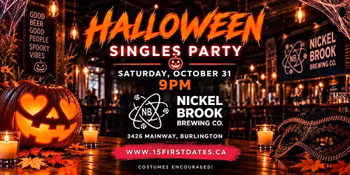 15FirstDates Burlington Halloween Singles Party