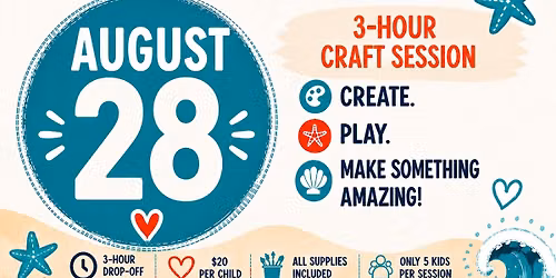 August 28th 1-4pm Coastal Kids Club (Third Grade)