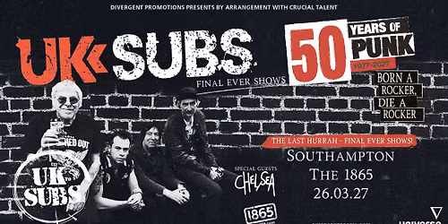 UK Subs at The 1865, Southampton