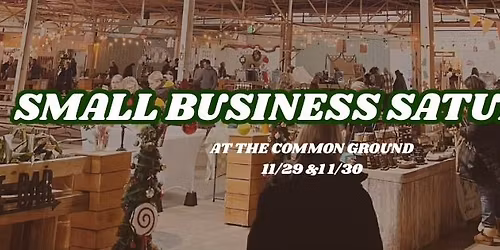 Small Business Saturday Weekend!