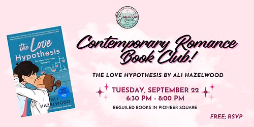 Contemporary Book Club: "The Love Hypothesis" by Ali Hazelwood