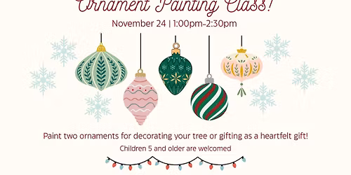 Ornament Painting Class!