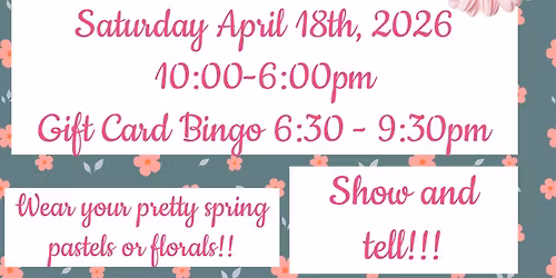 Step into Spring - Show n Tell - Pop up & Sit n Stitch