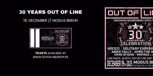 30 Years Out Of Line - Hocico, Solitary Experiments, Abbie Falls & more