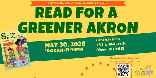 Read for a Greener Akron Summer Sustainability Challenge Kickoff Event