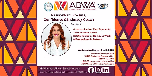 ABWA Imperial River September 9 General and Business Meeting