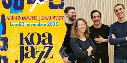 Koa Jazz Club | Anne\u2011Marie Jean 4tet