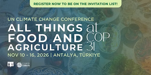 Join Food Tank at COP31 T\u00fcrkiye