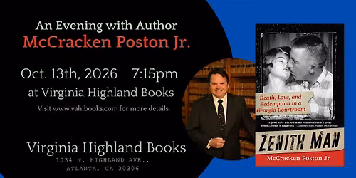 An Evening with author McCracken Poston!