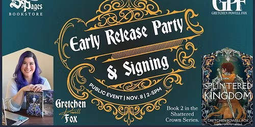 Early Release Party & Signing Event with Gretchen Powell Fox at Burning Pages Bookstore