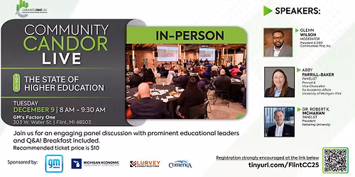 Flint Community Candor Live: The State of Higher Education