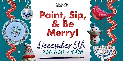 Paint, Sip, & Be Merry! - Holiday Paint & Sip in NYC!