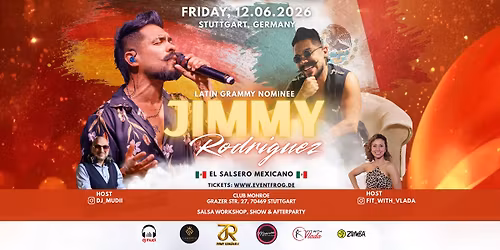 Jimmy Rodriguez Salsa Live Konzert \u2013 12.06.2026, Stuttgart